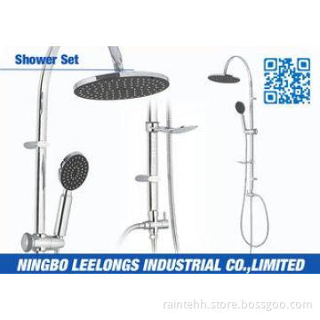 Rainfall Exposed Shower Columns Stainless Steel With Divert